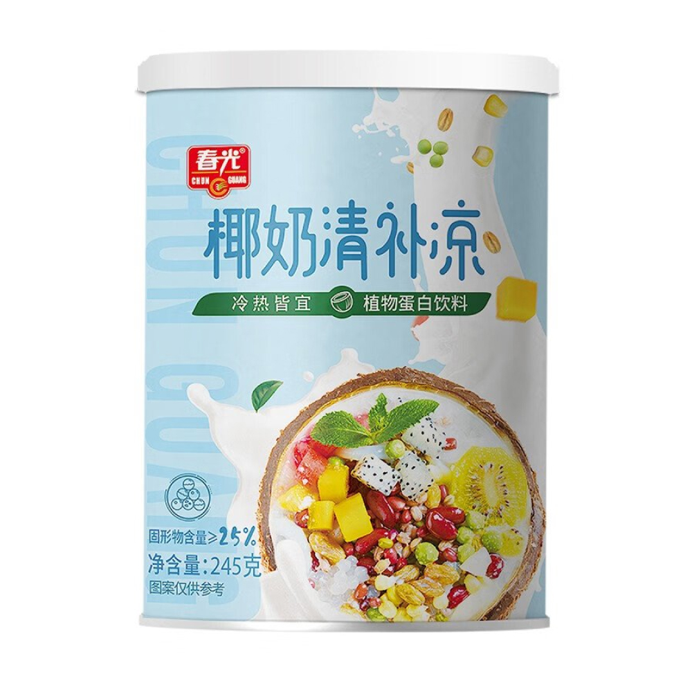 bebida de proteína vegetal sabor a leche de coco chun guang – 245g