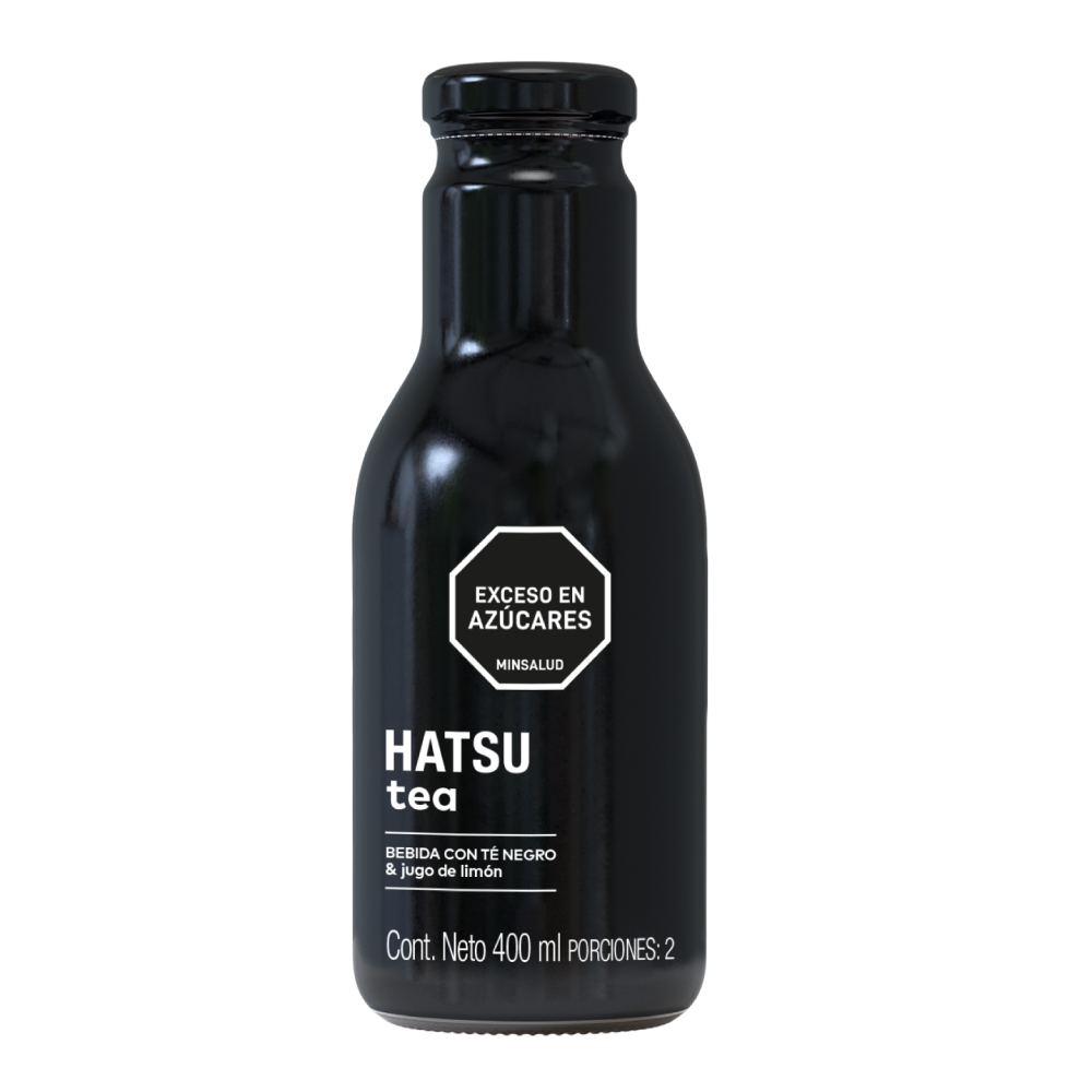 hatsu té negro con limón 400 ml