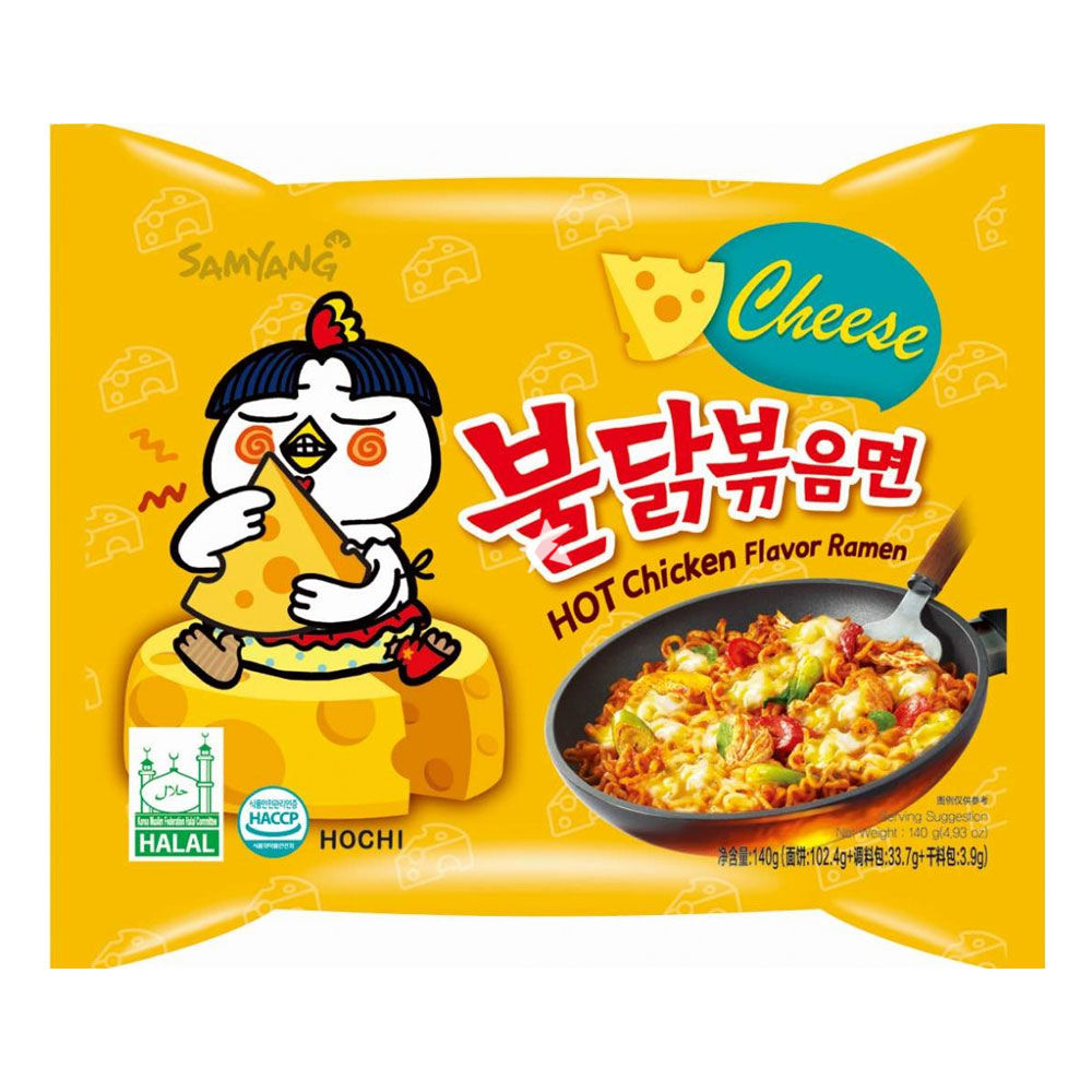samyang buldak cheese – ramen coreano picante con queso 140g