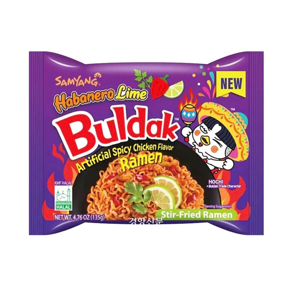 samyang buldak habanero lime – ramen coreano extra picante con limón 135g