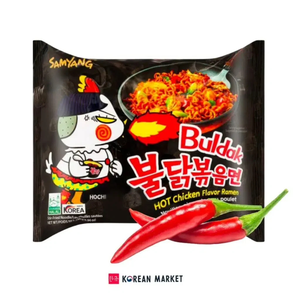 samyang buldak hot chicken flavor ramen 140g – fideos picantes originales