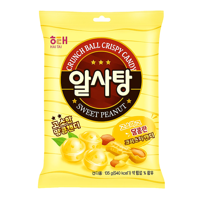 hatai sweet peanut crunch crispy candy 126g