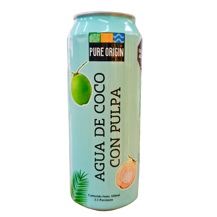 agua de coco con pulpa
